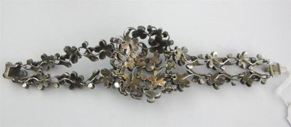Bracelet deux rangs articulés en argent 925...