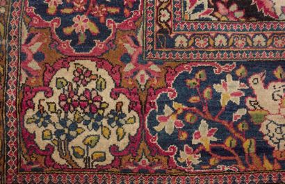 Tapis NAJAFABAD (chaîne et trame en coton,...
