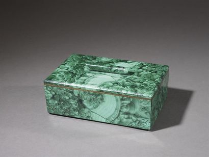 Boîte à cigares rectangulaire.
Malachite...