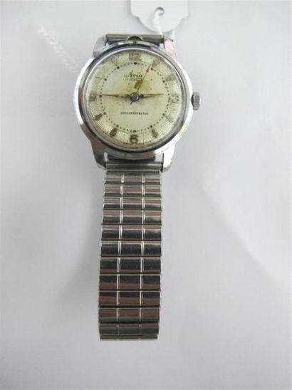 AVIA. Montre-bracelet d'homme en acier, boîtier...