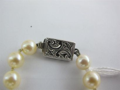 Collier de perles de culture, fermoir en...