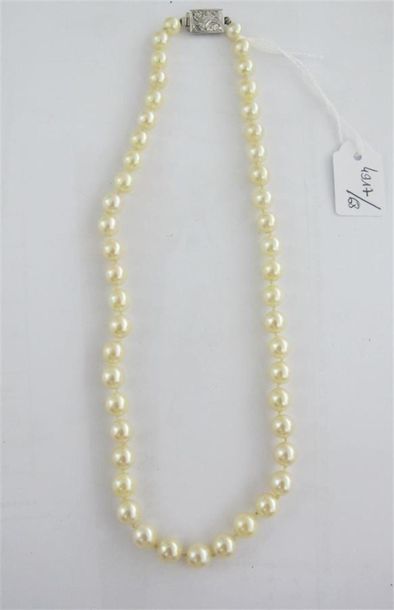 Collier de perles de culture, fermoir en...