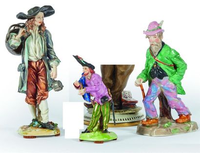 ALLEMAGNE et ITALIE
Trois figures en porcelaine...