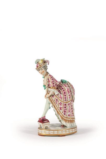 ALLEMAGNE
Figure en porcelaine à surprise...