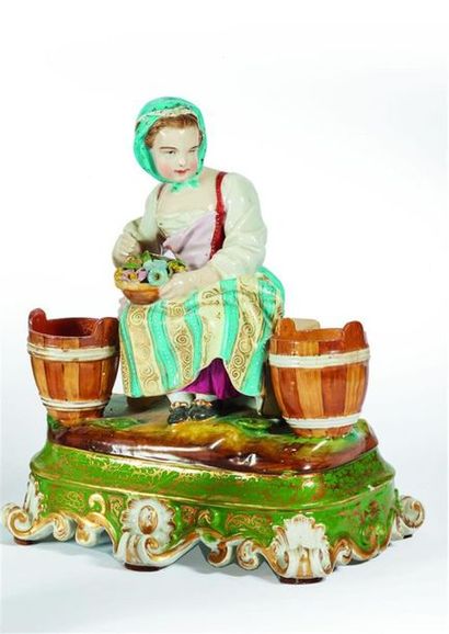 PARIS, Jacob Petit
Figure en porcelaine à...