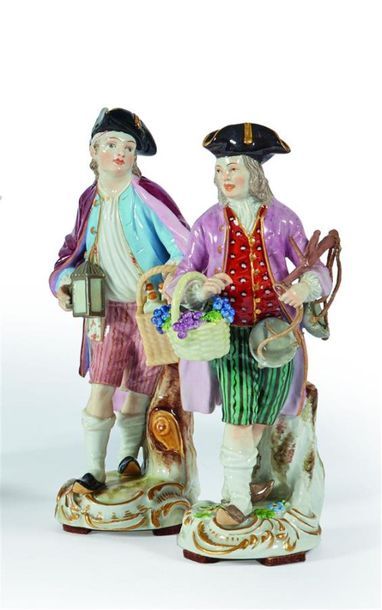 ALLEMAGNE, Meissen et Divers
Deux figures...