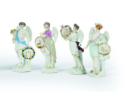 ALLEMAGNE
Suite de quatre figures ailées...
