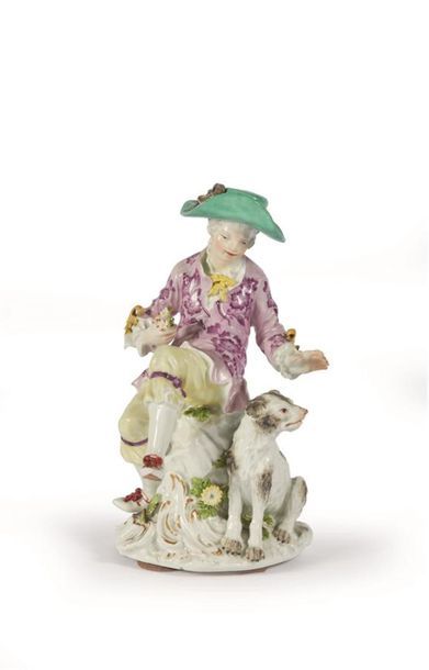 ALLEMAGNE, Meissen
Figure en porcelaine à...