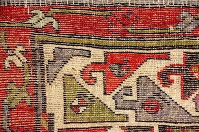Tapis KAZAK (chaîne, trame et velours en...