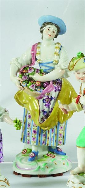 ALLEMAGNE, Meissen
Figure en porcelaine à...