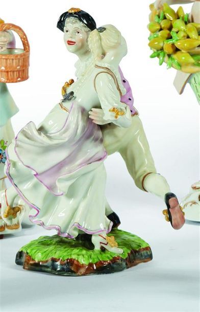 ALLEMAGNE, Hochst
Groupe en porcelaine représentant...