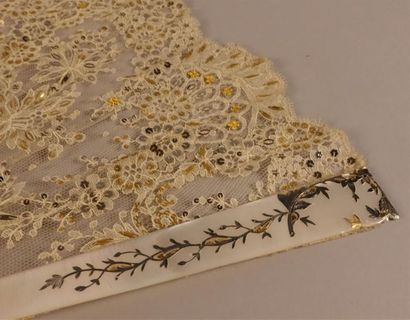 Graminées, vers 1900
Éventail, feuille en...
