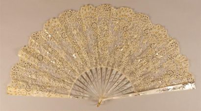 Graminées, vers 1900
Éventail, feuille en...