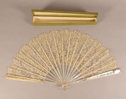 Graminées, vers 1900
Éventail, feuille en...