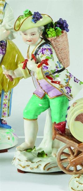 ALLEMAGNE, Meissen
Deux figures en porcelaine...