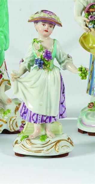 ALLEMAGNE, Meissen
Deux figures en porcelaine...