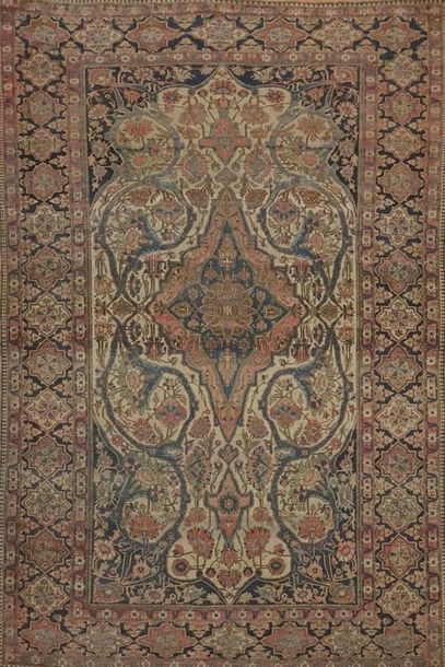 Tapis Keschan mostachem (chaîne et trame...
