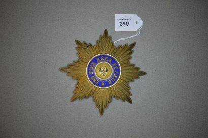 RUSSIE
ORDRE DE L'AIGLE BLANC
Plaque de chevalier...