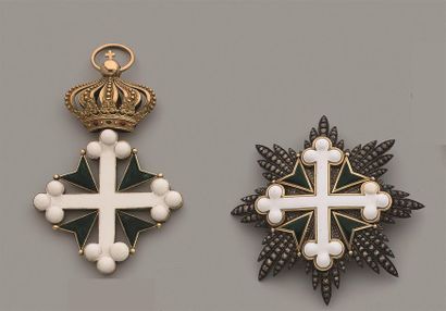 ITALIE
ROYAUME D'ITALIE 
ORDRE DES SAINTS-MAURICE-ET-LAZARE,...