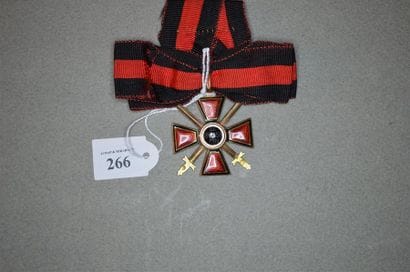 RUSSIE
ORDRE DE SAINT-VLADIMIR
Croix de 4e...