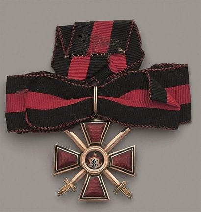 RUSSIE
ORDRE DE SAINT-VLADIMIR
Croix de 4e...
