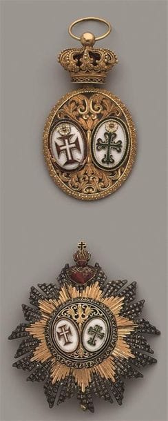PORTUGAL
ORDRE DES DEUX ORDRES, créé en 1789.
Ensemble...