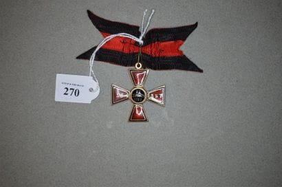 RUSSIE
ORDRE DE SAINT-VLADIMIR
Croix de 4e...