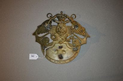 RUSSIE
Belle plaque de shako de la marine...