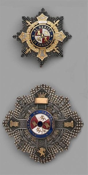ESPAGNE
ORDRE MILITAIRE DE MARIE-CHRISTINE,...