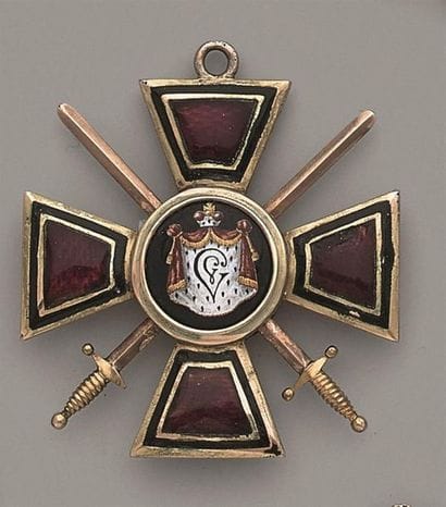 RUSSIE
ORDRE DE SAINT-VLADIMIR
Croix de 3e...