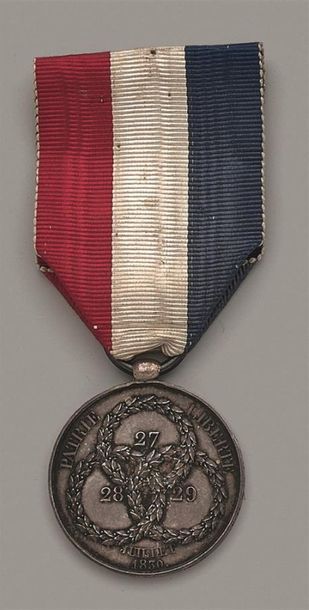 FRANCE
MONARCHIE DE JUILLET
Médaille de Juillet...
