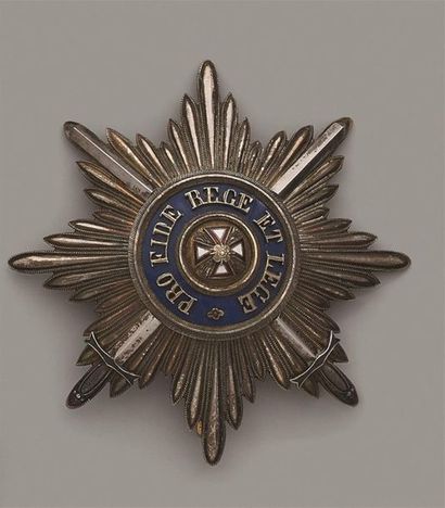 RUSSIE
ORDRE DE L'AIGLE BLANC
Plaque de chevalier...