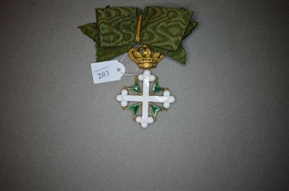 ITALIE
ROYAUME D'ITALIE 
ORDRE DES SAINTS-MAURICE-ET-LAZARE
Bijou...