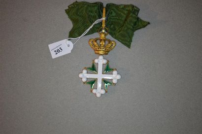 ITALIE
ROYAUME D'ITALIE 
ORDRE DES SAINTS-MAURICE-ET-LAZARE
Bijou...