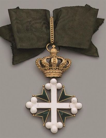 ITALIE
ROYAUME D'ITALIE 
ORDRE DES SAINTS-MAURICE-ET-LAZARE
Bijou...