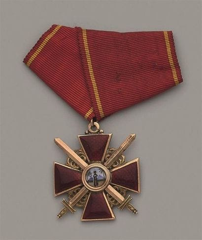 RUSSIE
ORDRE DE SAINTE-ANNE
Croix de 3e classe...
