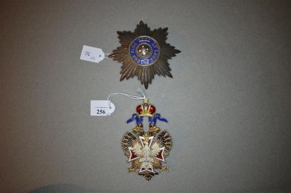 RUSSIE
ORDRE DE L'AIGLE BLANC, fondé en 1705.
Ensemble...