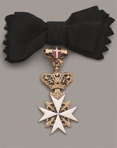 ORDRE DE MALTE
Croix de dame de grâce magistrale,...