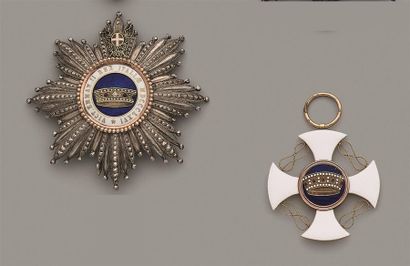 ITALIE
ROYAUME D'ITALIE 
ORDRE DE LA COURONNE...