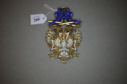 RUSSIE
ORDRE DE L'AIGLE BLANC 
Bijou de chevalier...
