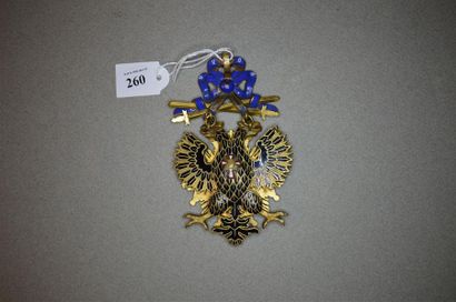 RUSSIE
ORDRE DE L'AIGLE BLANC 
Bijou de chevalier...
