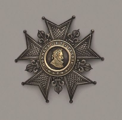 FRANCE
ORDRE DE LA LÉGION D'HONNEUR - RESTAURATION
Plaque...