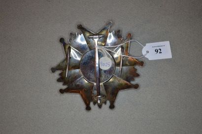 FRANCE
ORDRE DE LA LÉGION D'HONNEUR, Ve RÉPUBLIQUE
Plaque...