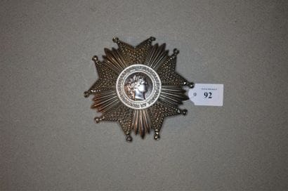 FRANCE
ORDRE DE LA LÉGION D'HONNEUR, Ve RÉPUBLIQUE
Plaque...