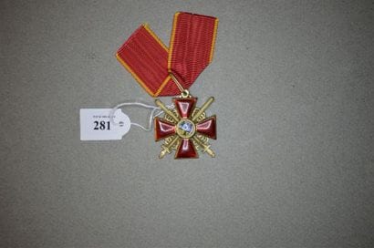 RUSSIE
ORDRE DE SAINTE-ANNE
Croix de 3e classe...