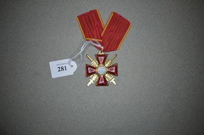 RUSSIE
ORDRE DE SAINTE-ANNE
Croix de 3e classe...