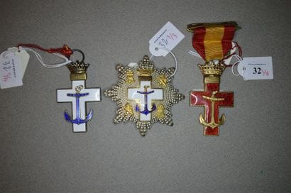 ESPAGNE
ORDRE DU MÉRITE NAVAL
Ensemble de...