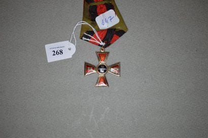 RUSSIE
ORDRE DE SAINT-VLADIMIR
Croix de 4e...