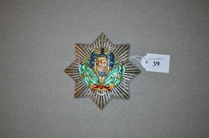 ESPAGNE
ORDRE D'AFRIQUE, créé en 1933. 
Plaque...