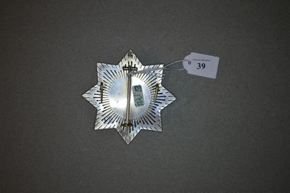 ESPAGNE
ORDRE D'AFRIQUE, créé en 1933. 
Plaque...